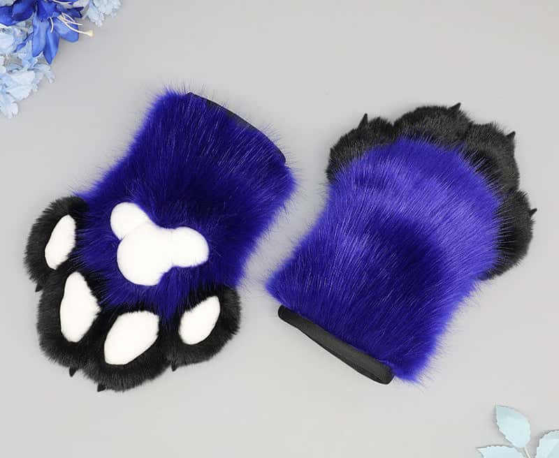 Furry Animal Paw Gloves - PJ045 - YDressup