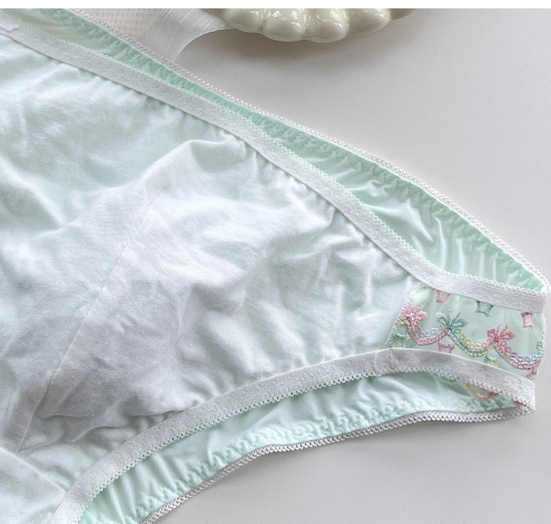 Cute Lace Embroidered Men's Panties - FU020