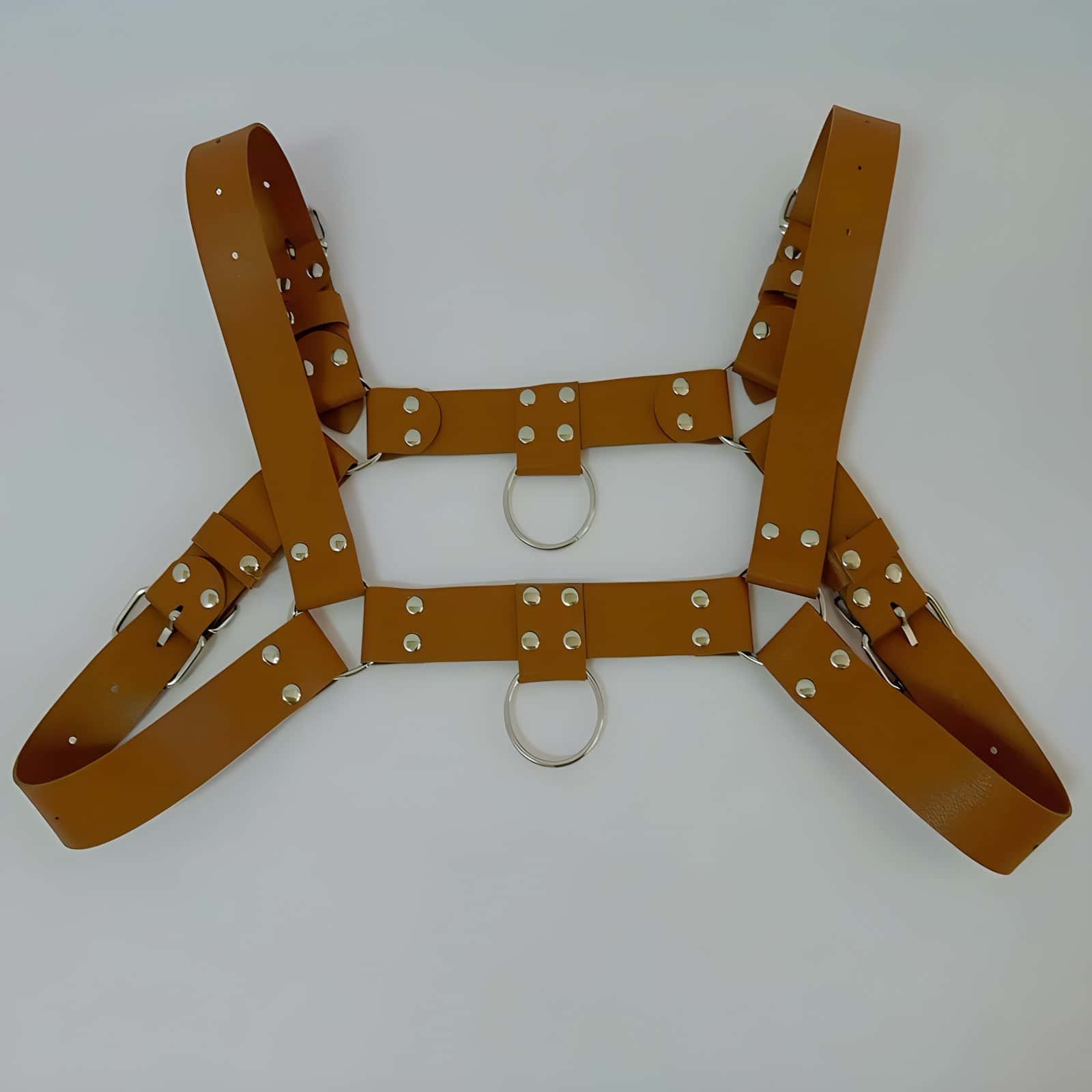 Leather Bull Dog Harness - Black - KB006