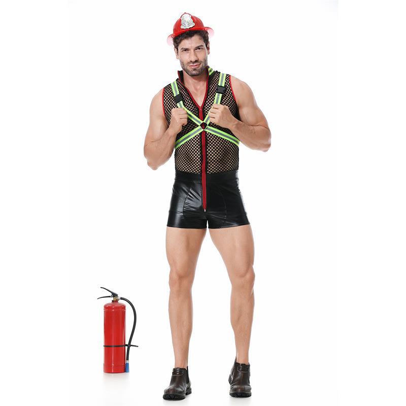 Blazing Hot Fireman Fantasy Costume - ZF037 - YDressup