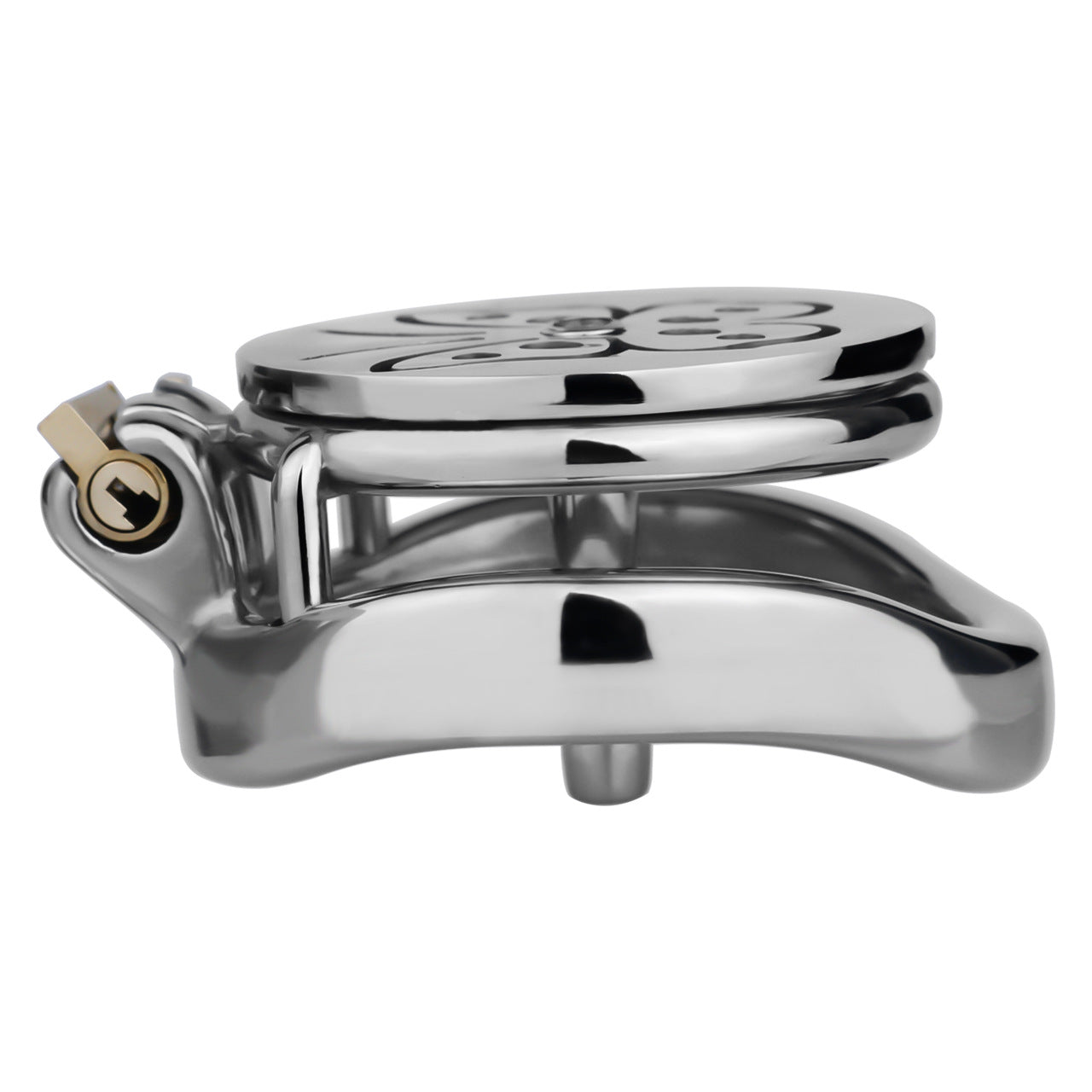 Steel Butterfly Inverted Chastity Cage with Urethral - YJS016