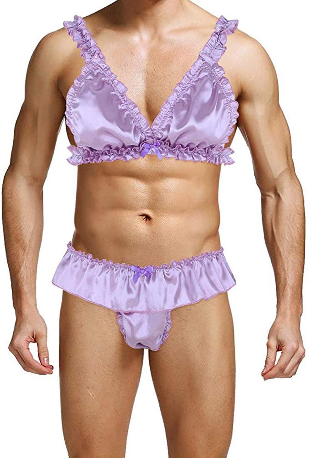 Bow Tie Sissy Underwear Suit - QQNY007 - YDressup
