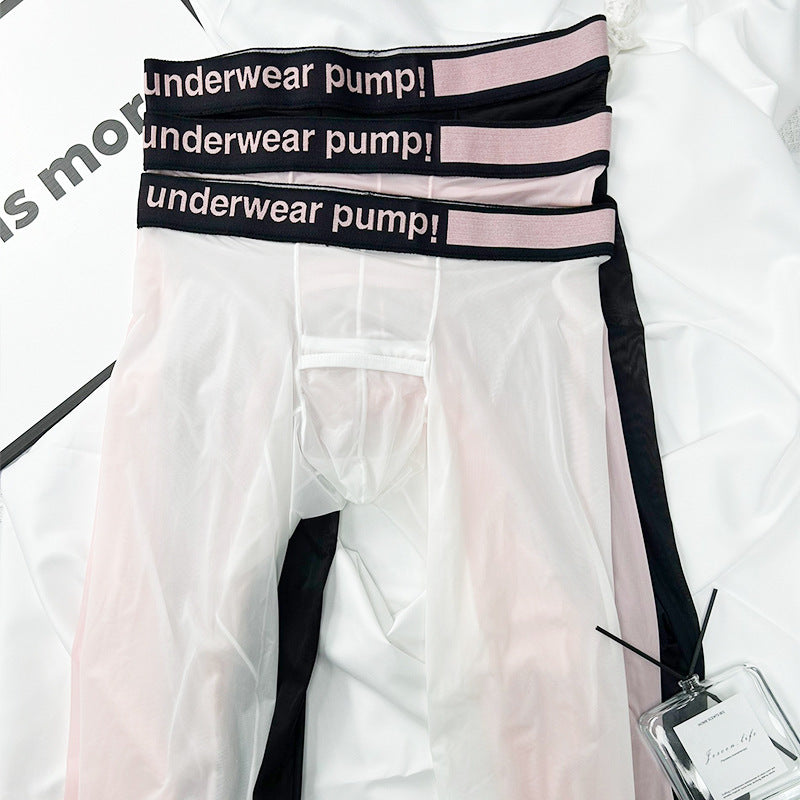 Full Sheer Men's Warm Ultra-Thin Leggings - PJK039 - YDressup
