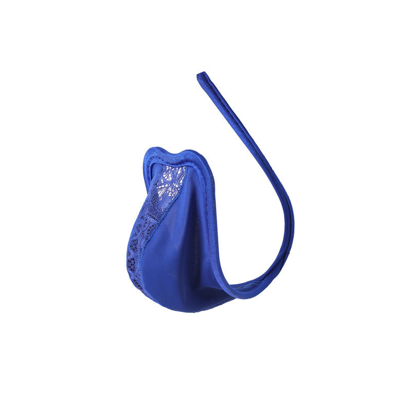 Men's Invisible C-String Underwear with Lace Pouch - CS015 - YDressup