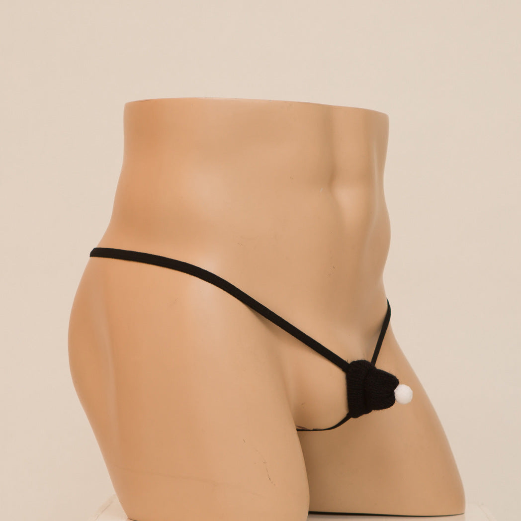 Men’s Santa Hat Underwear – Hollow Out Thong - GZK032