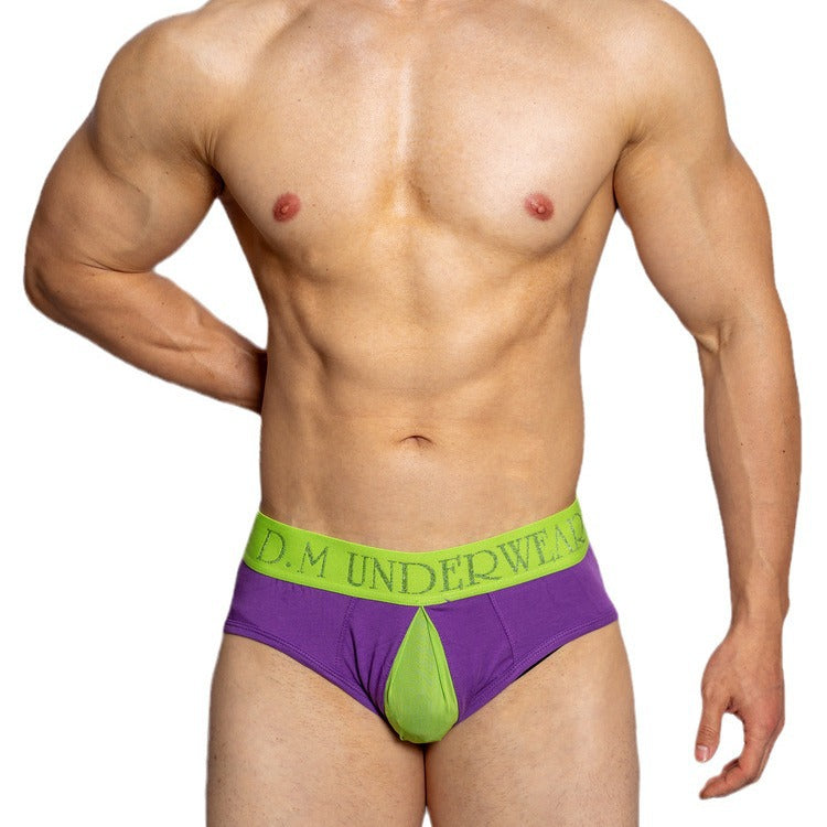 D.M Sheer Mesh Open Briefs - SJK029 - YDressup