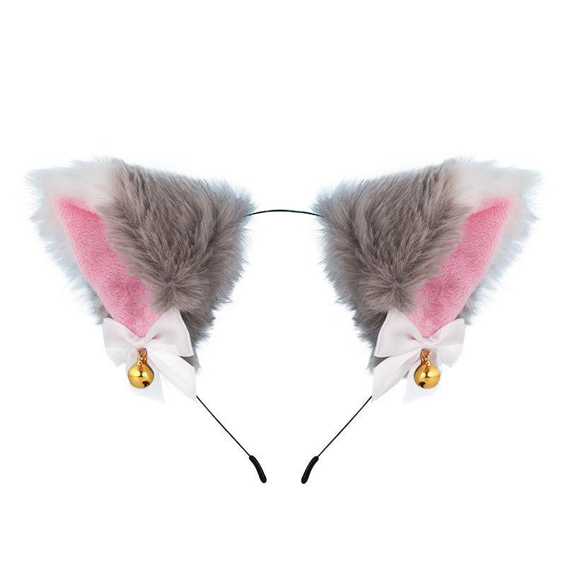 Cute Plush Jingle Bell Fox Ear Headband -PJ002 - YDressup