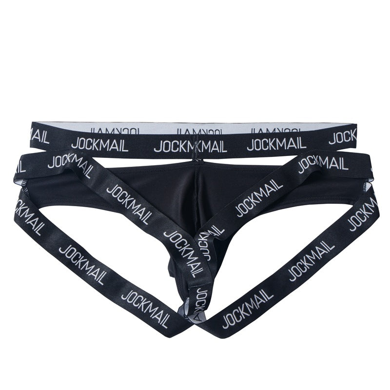 Sexy Men's Bondage Jockstrap Open Back Harness Underwear - HDZ020 - YDressup