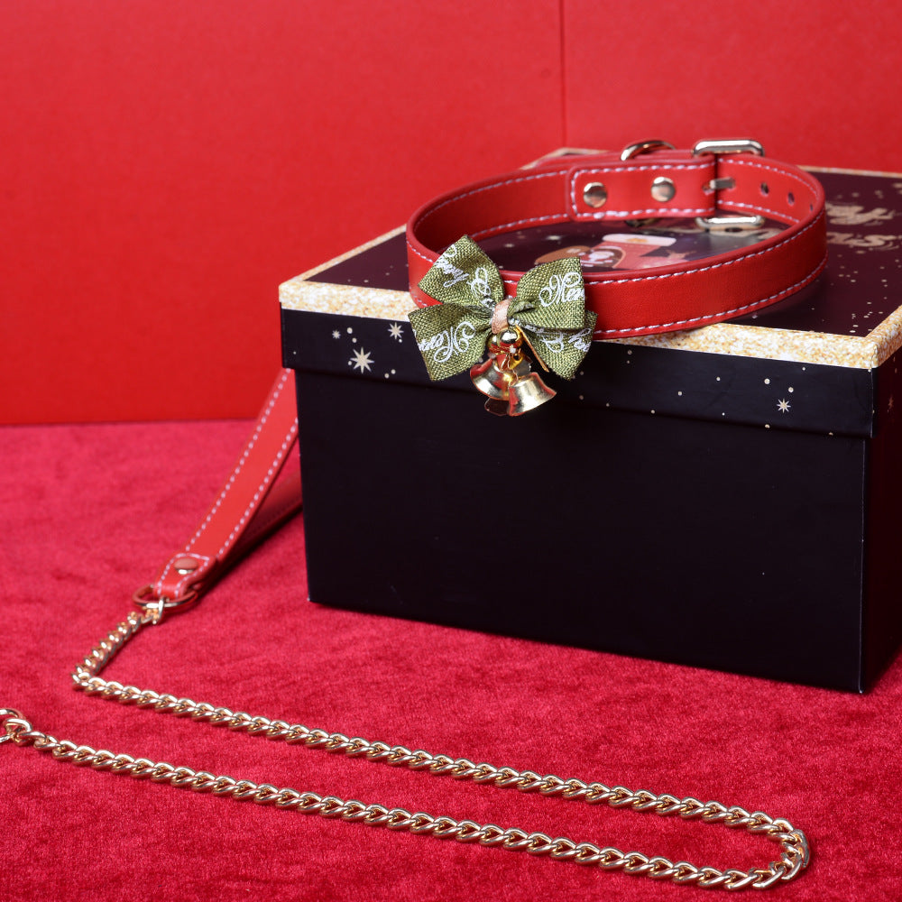 Christmas BDSM Sex Toy Gift Set - Elk Collar, Handcuffs, Bondage Adult Game - KB053 - YDressup