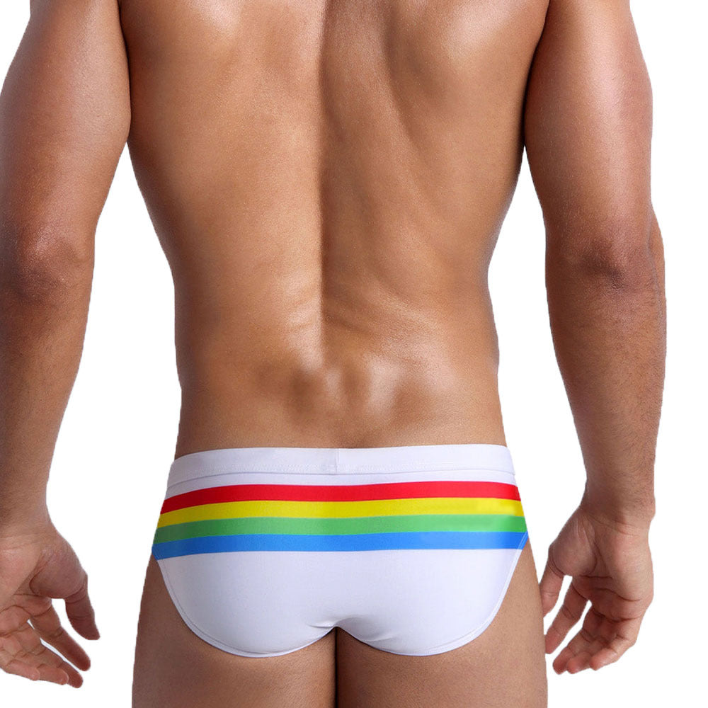 Men's Rainbow Swim Briefs - YK008 - YDressup