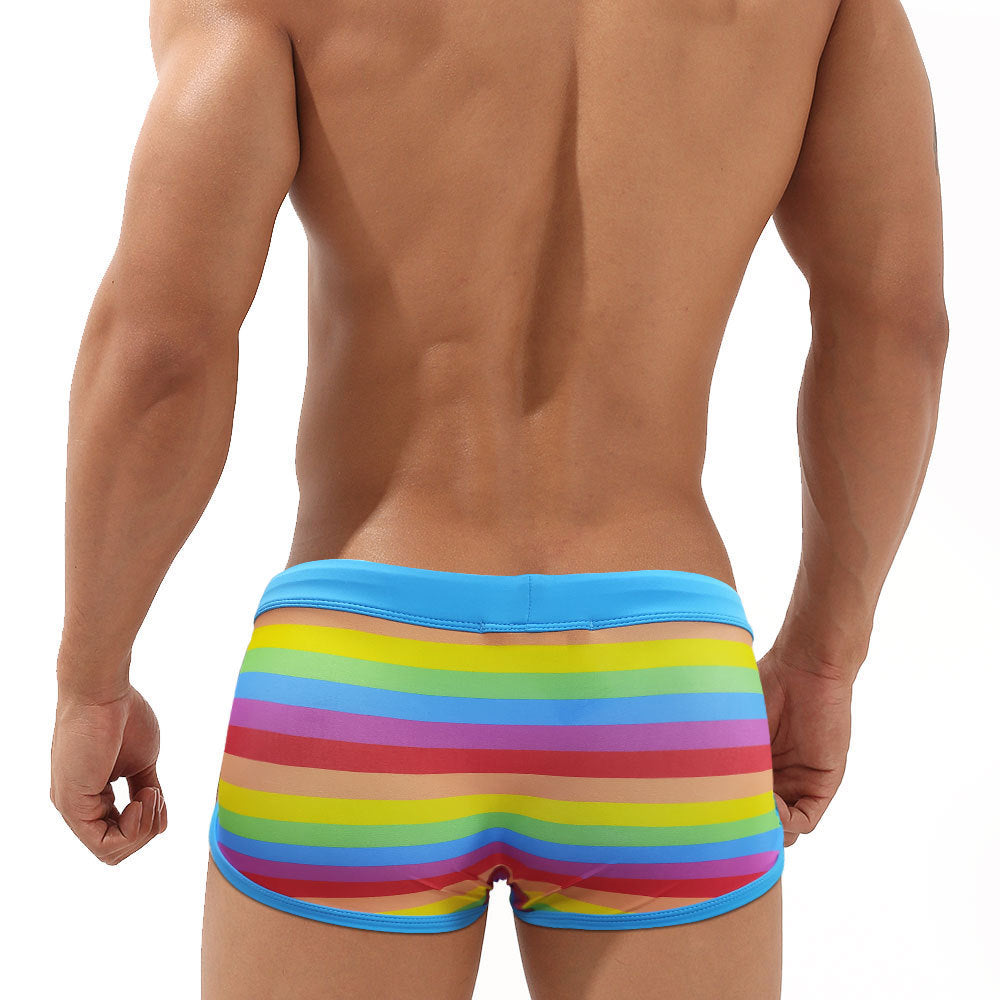 Rainbow Pride Drawstring Swim Trunks - DK004 - YDressup