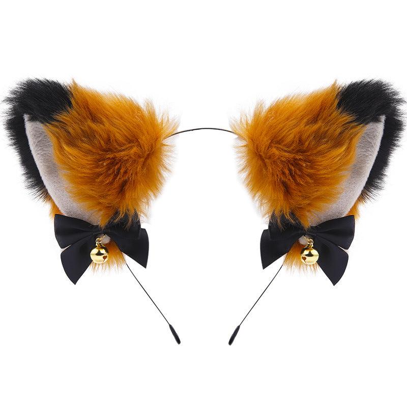 Cute Plush Jingle Bell Fox Ear Headband -PJ002 - YDressup