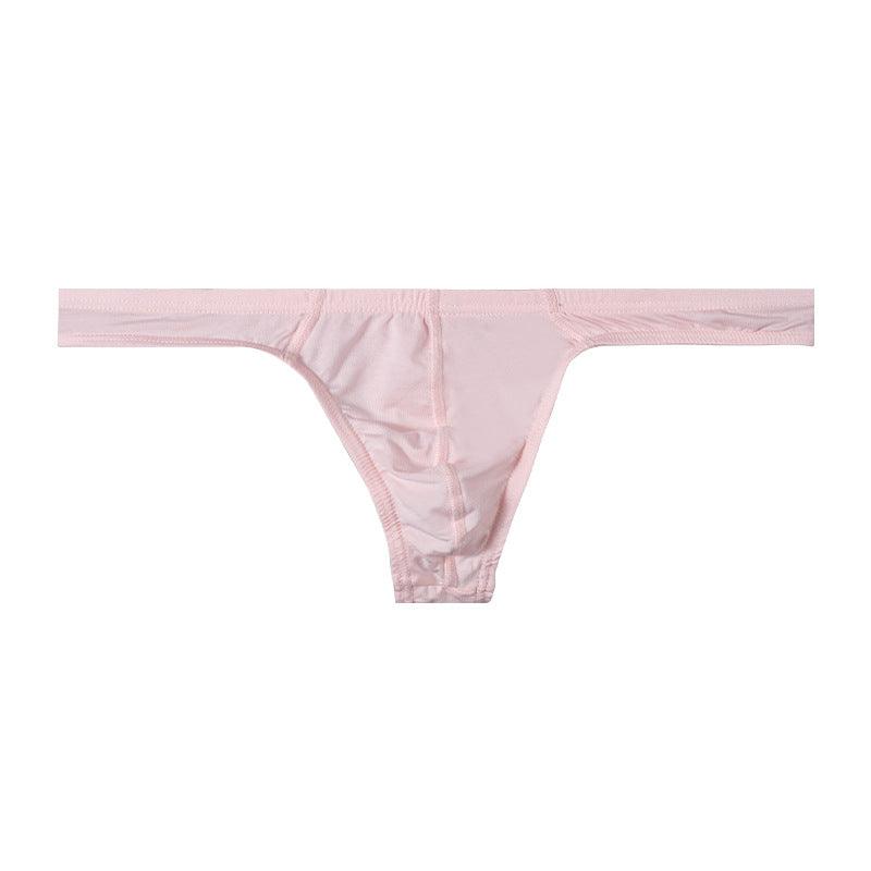 Men's Solid Color Low Rise High Cut Thongs - DZK020 - YDressup