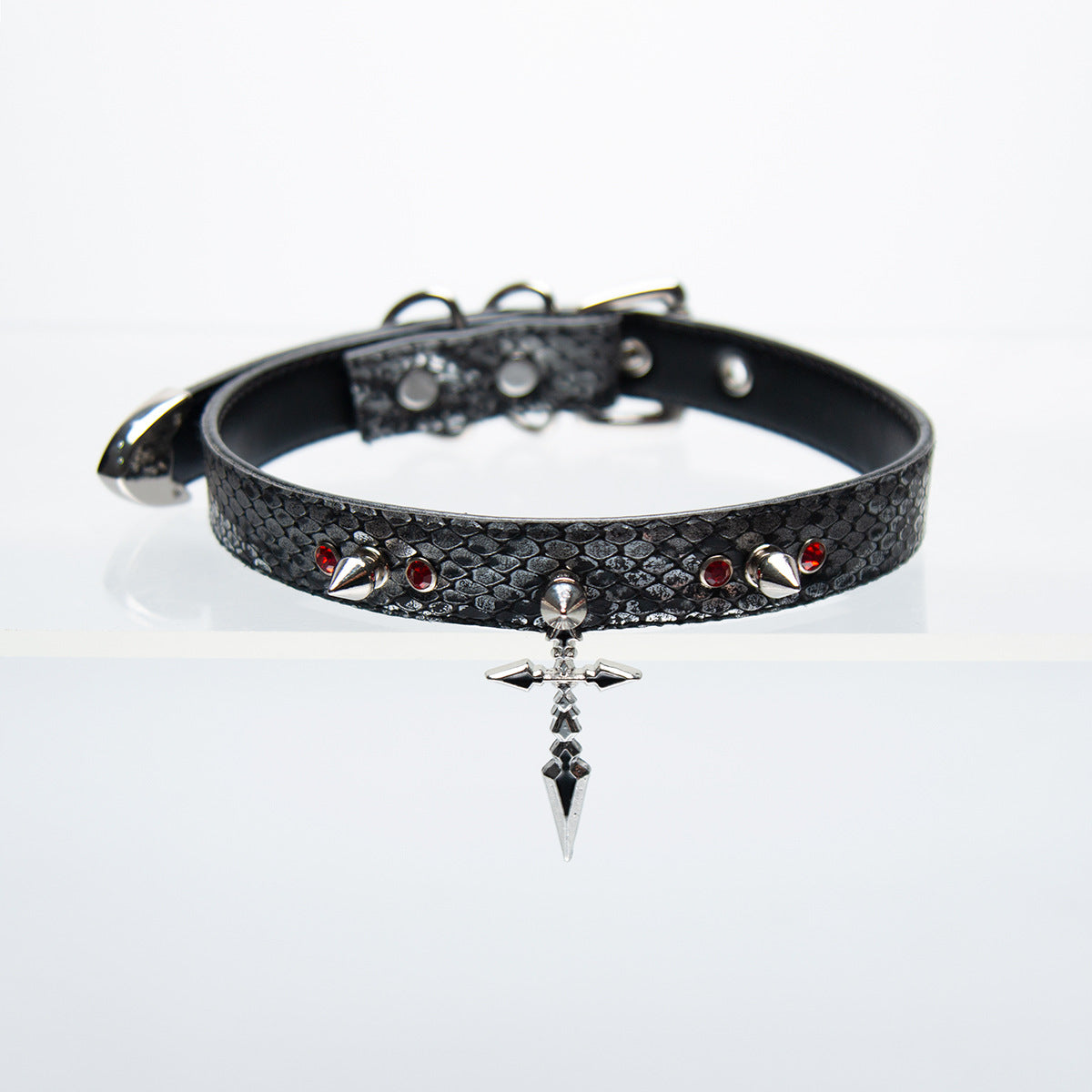 Handmade Original Snakeskin Choker Collar - PJ039 - YDressup