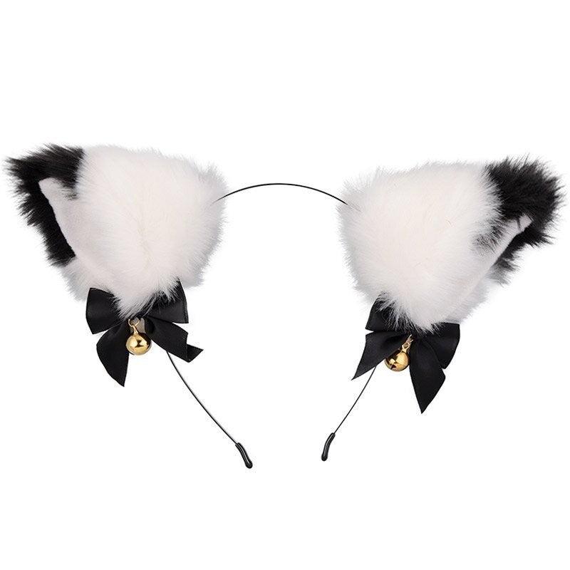 Cute Plush Jingle Bell Fox Ear Headband -PJ002 - YDressup