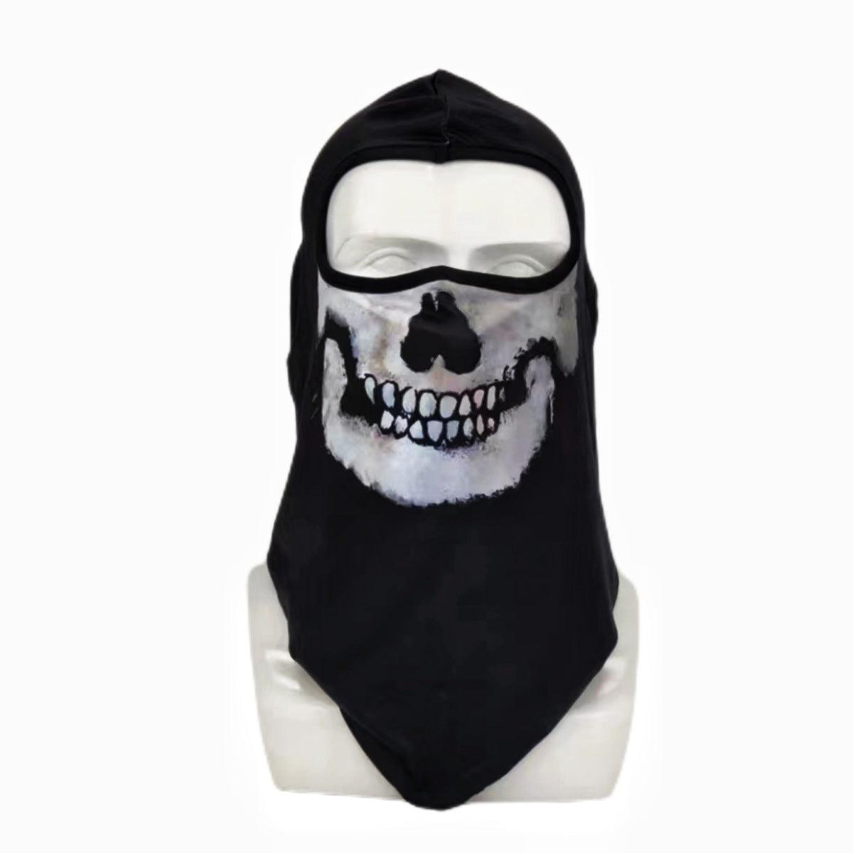 Ghost Head Hood Halloween Cosplay Mask - PJ006