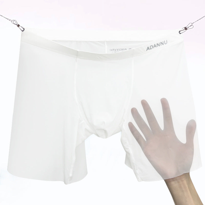 Sexy Men's Silky Transparent Boxer Shorts - PJK009
