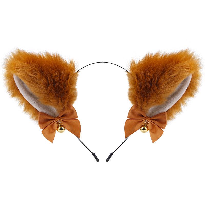 Cute Plush Jingle Bell Fox Ear Headband -PJ002 - YDressup