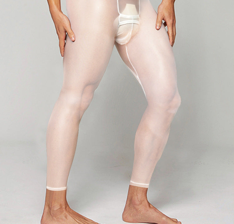 Full Sheer Men's Warm Ultra-Thin Leggings - PJK039 - YDressup
