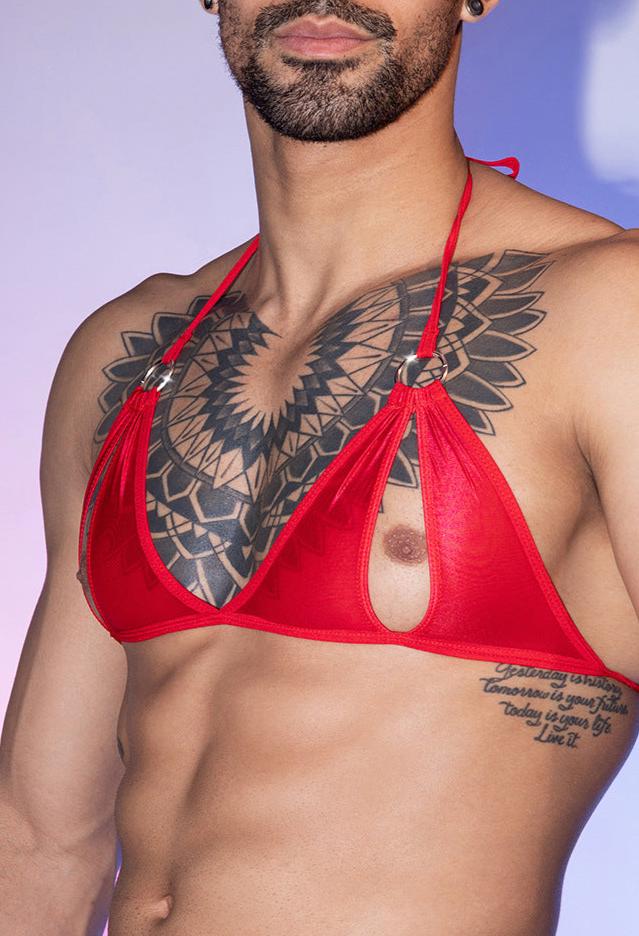 Men's Thin Transparent Lingerie Set - YNY195