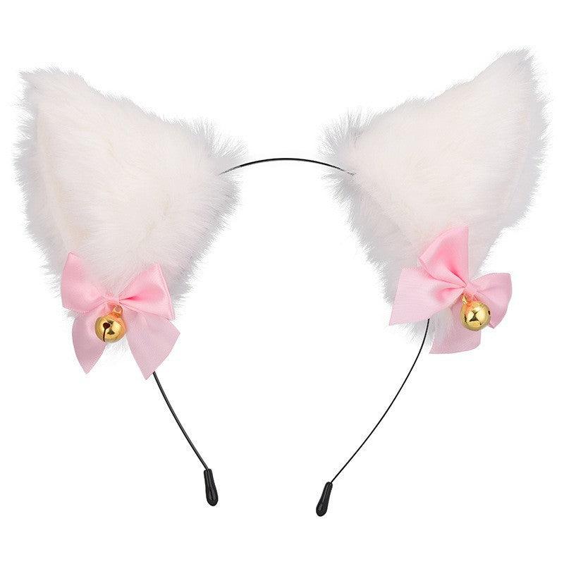 Cute Plush Jingle Bell Fox Ear Headband -PJ002 - YDressup