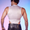 Men's Mesh Solid Color Fitness Bodysuit - YNY187