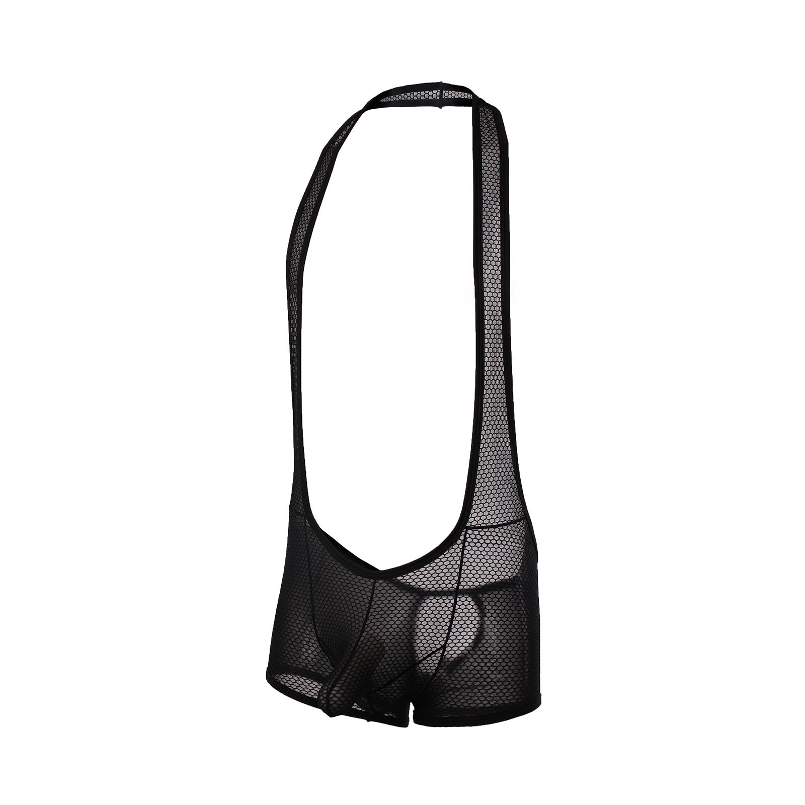 Men's Sexy U-Convex Mesh Bodysuit - LTY048 - YDressup