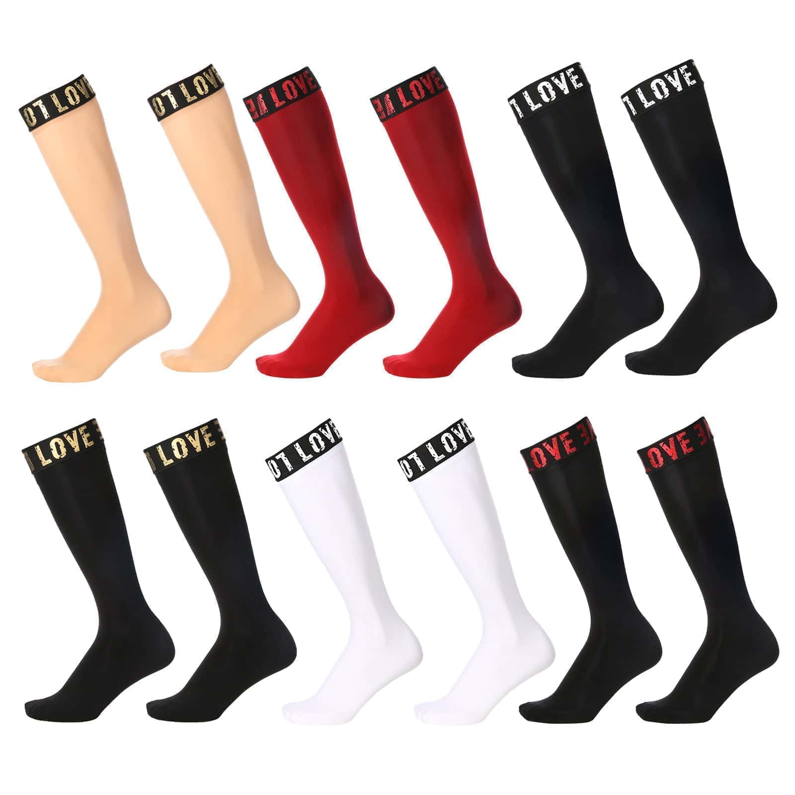 Men's Striped Athletic Long Socks - CW011 - YDressup