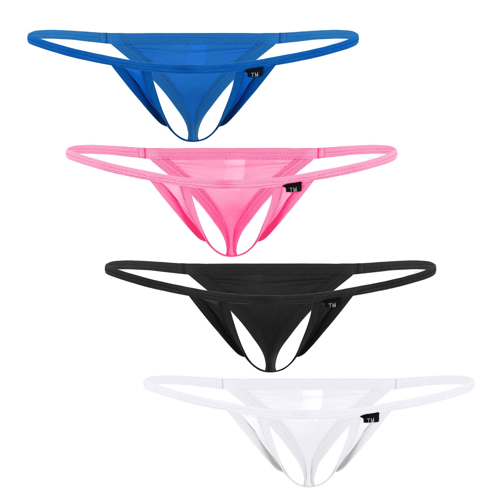Sexy Ice Silk Men's T-Back Thong - DZK023