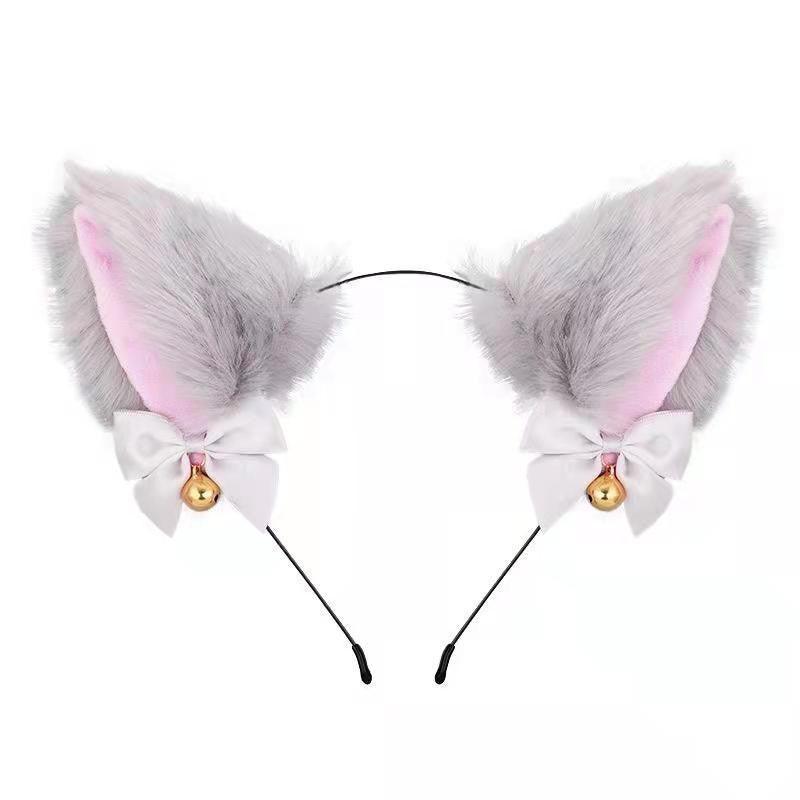 Cute Plush Jingle Bell Fox Ear Headband -PJ002 - YDressup
