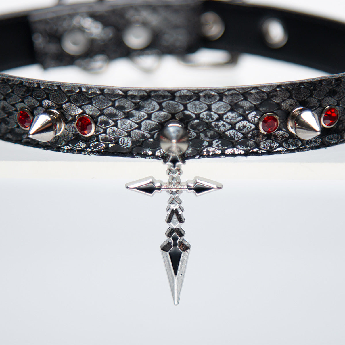Handmade Original Snakeskin Choker Collar - PJ039
