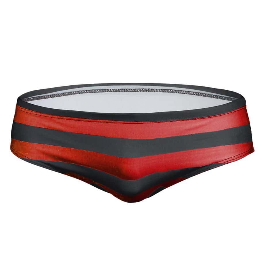 Men's Aquatic Rhythms Striped Swim Briefs - YK019 - YDressup