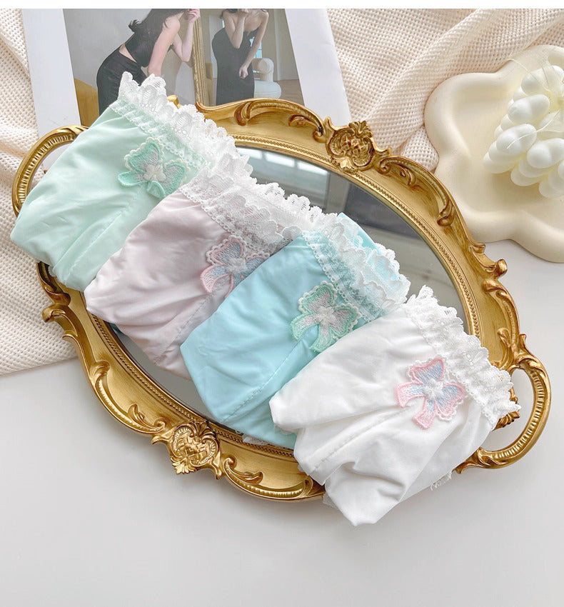 Luxury Lace Embroidered Briefs for Femboy - FU019