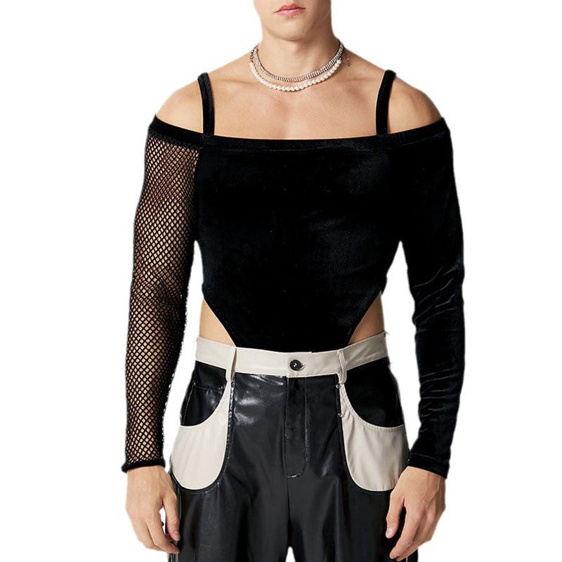 Sensual Hollow Out Solid Color Elastic Slim Fit Camisole - KK009 - YDressup