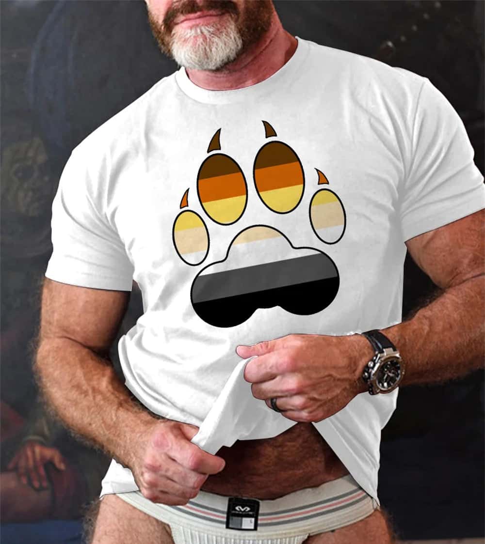 Men's Gay Bear Print T-shirt - YNY208
