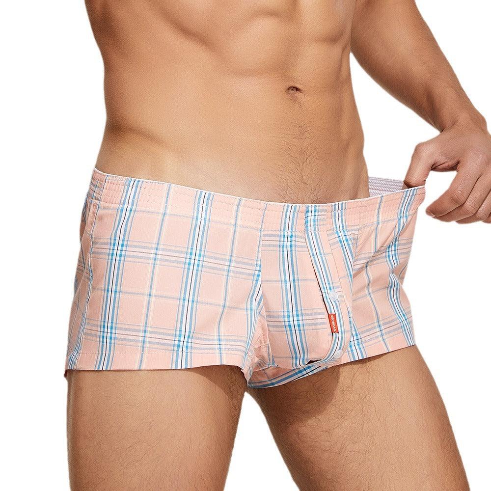 Low Rise Breathable Home Boxer Briefs - PJK012 - YDressup