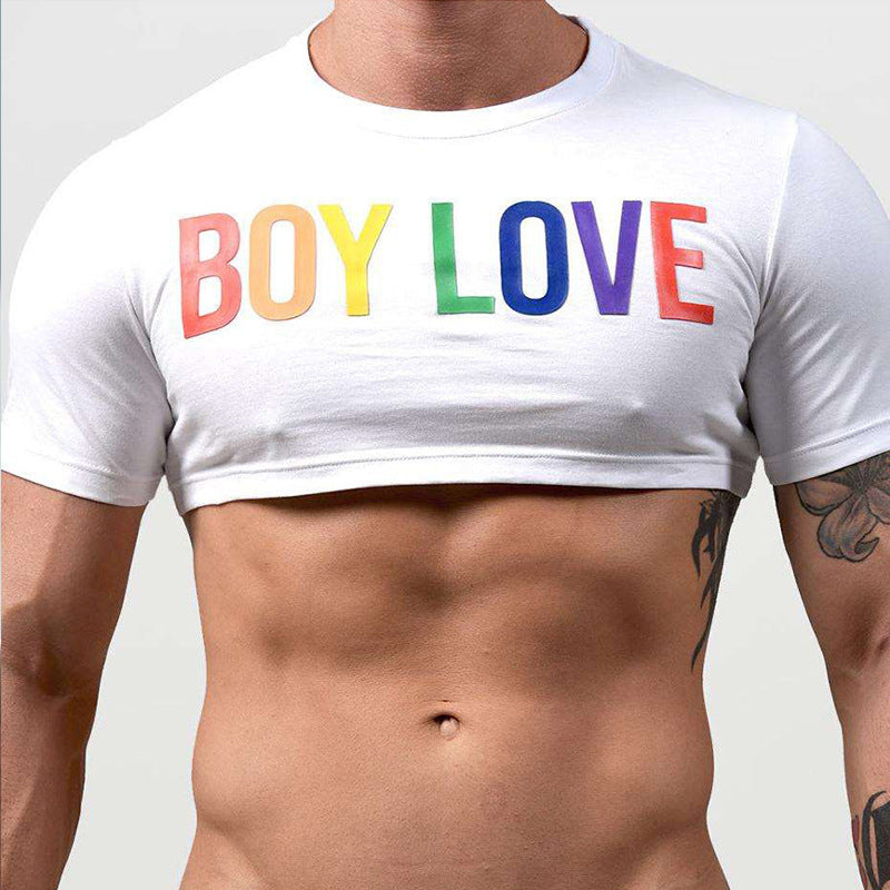 Men's Round Neck Short Top - SBS031