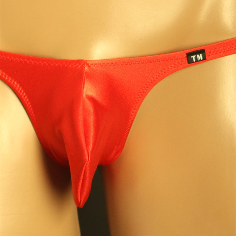 Men's Bikini Briefs with Wet-Look Finish - SJK022 - YDressup