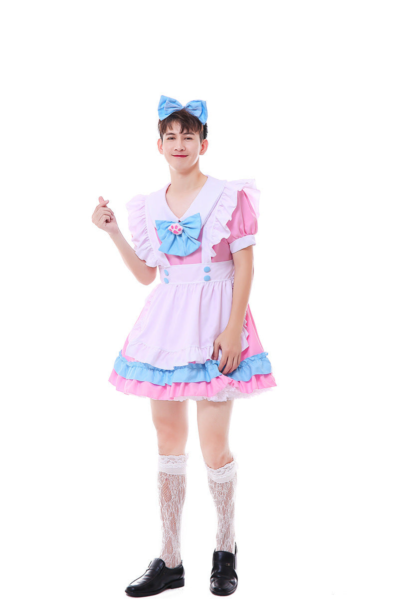 Men's Cute Cat Maid Costume- QQNY006