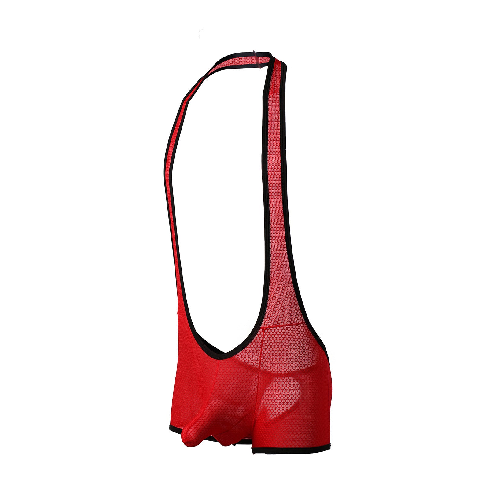 Men's Sexy U-Convex Mesh Bodysuit - LTY048 - YDressup