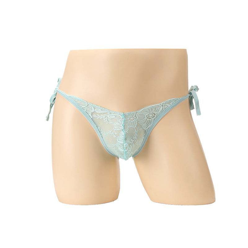 Sexy Heart-Cut Lace Jewel Brief - SJK059