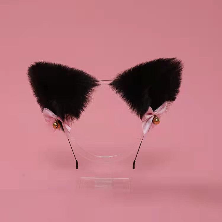 Cute Plush Jingle Bell Fox Ear Headband -PJ002 - YDressup
