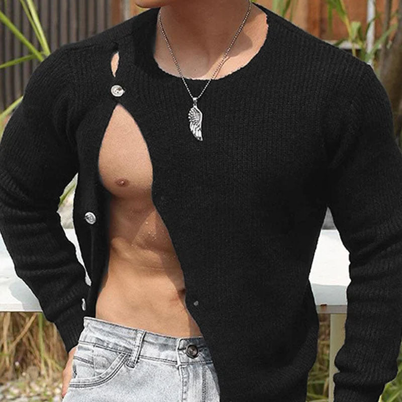 Stylish Men's Sexy Elastic Slim Fit Long Sleeve Base Shirt for Men - KK008 - YDressup