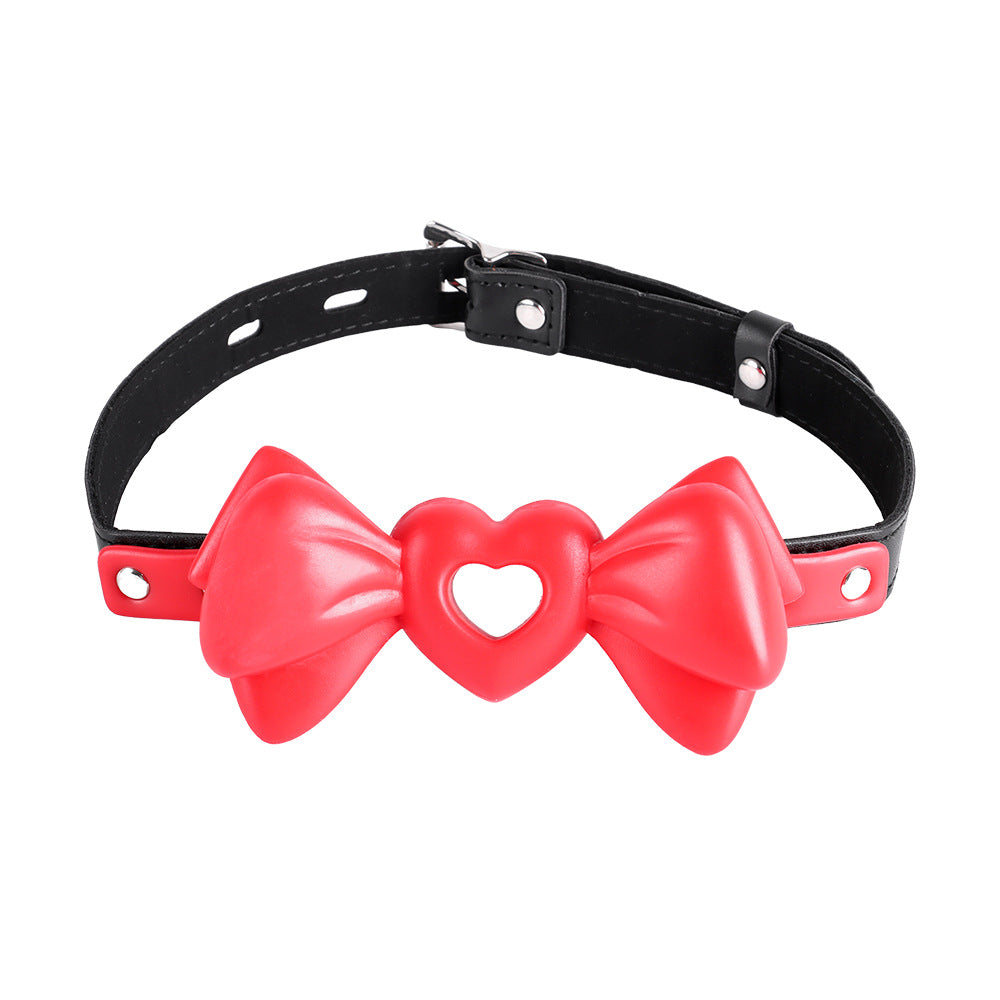 Adult Erotic Toy Heart-shaped Bow Gag SM Bondage Gear - PJ028