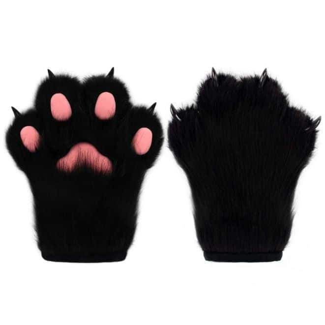 Furry Animal Paw Gloves - PJ045 - YDressup