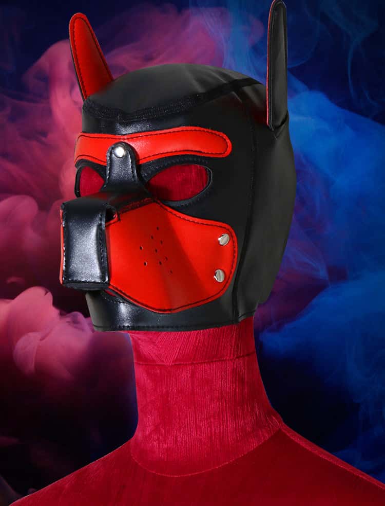 Sensual Dog Head Mask with Detachable Wearable Hood - KB061 - YDressup