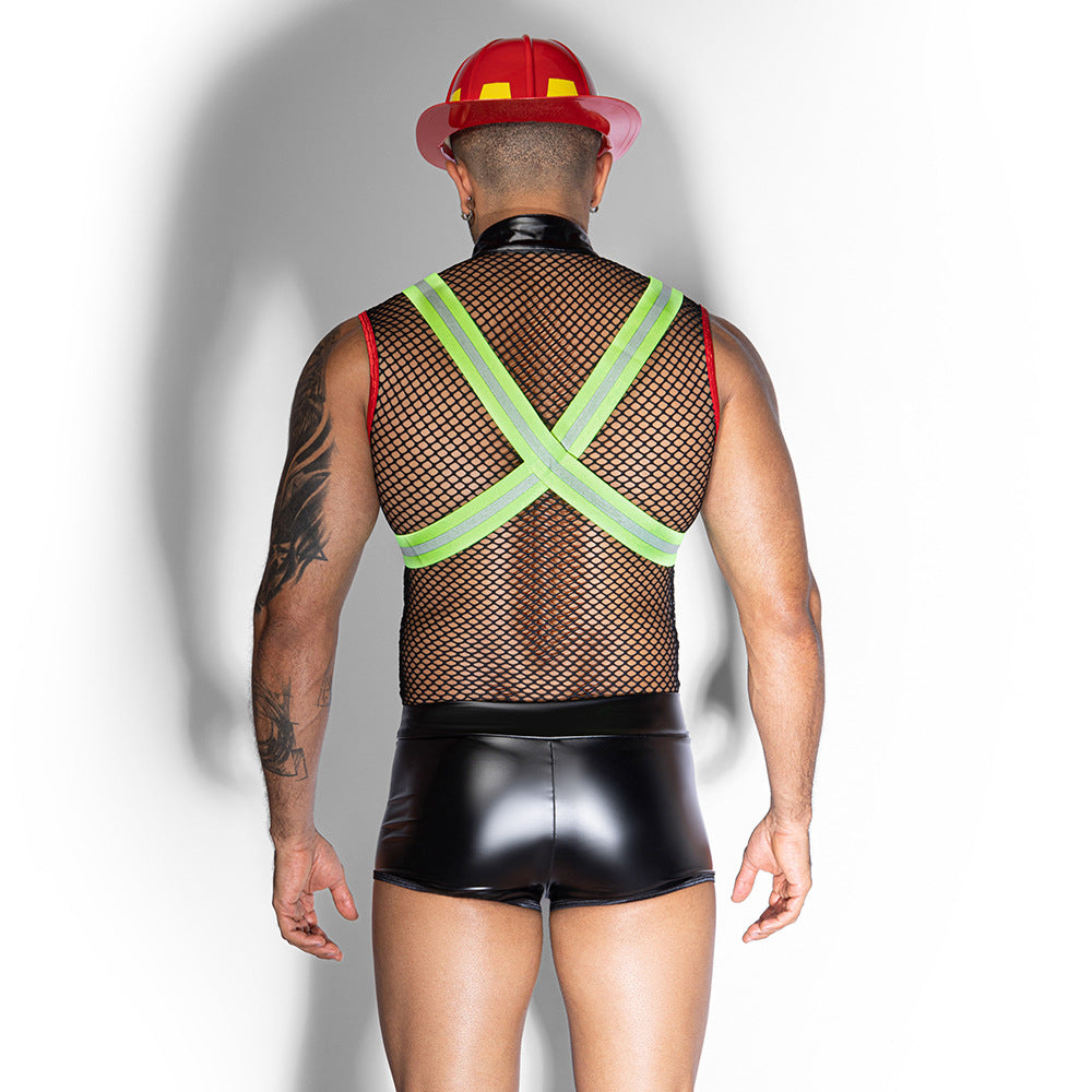 Blazing Hot Fireman Fantasy Costume - ZF037 - YDressup