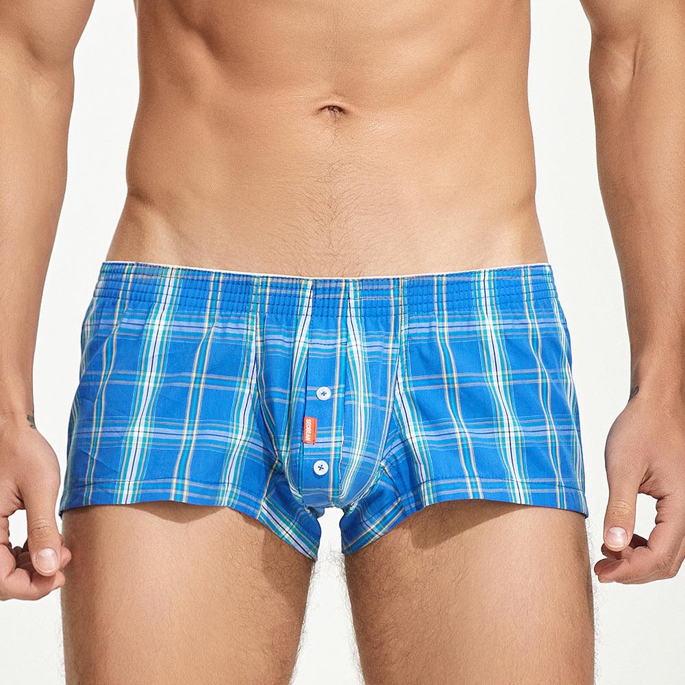 Low Rise Breathable Home Boxer Briefs - PJK012 - YDressup