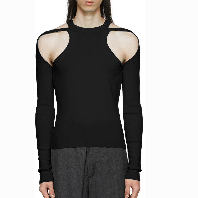 Elastic Slim Fit Base Layer Sexy Tight Sleeveless T-shirt Men's Tank Top - KK004 - YDressup