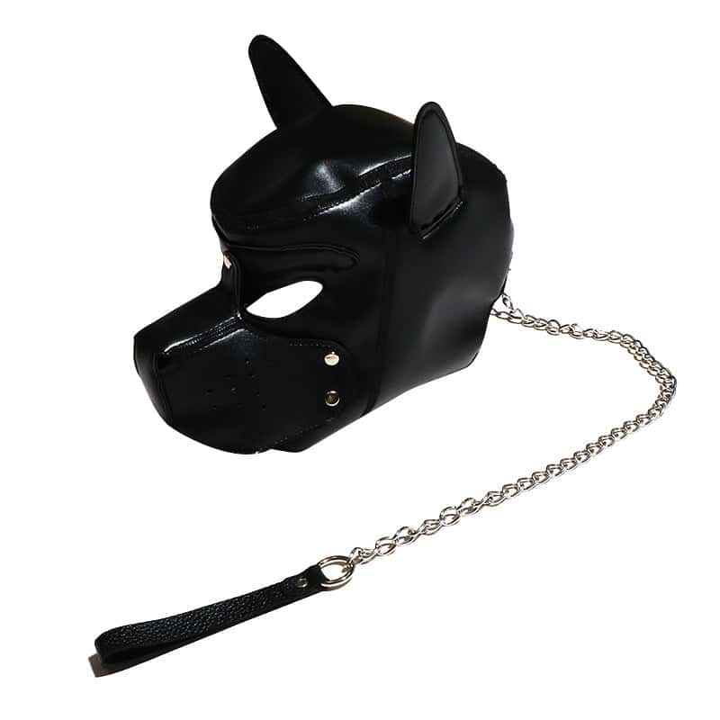 Sensual Dog Head Mask with Detachable Wearable Hood - KB061 - YDressup